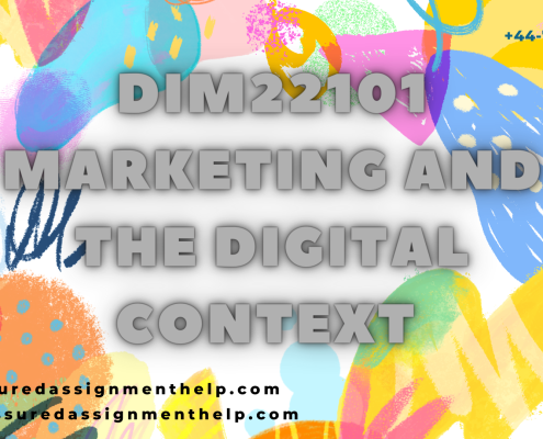 DIM22101 Marketing and the Digital Context