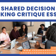 SHARED DECISION-MAKING CRITIQUE ESSAY
