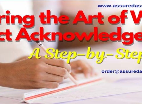 Mastering the Art of Writing Project Acknowledgements: A Step-by-Step Guide